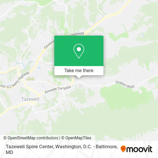 Tazewell Spine Center map