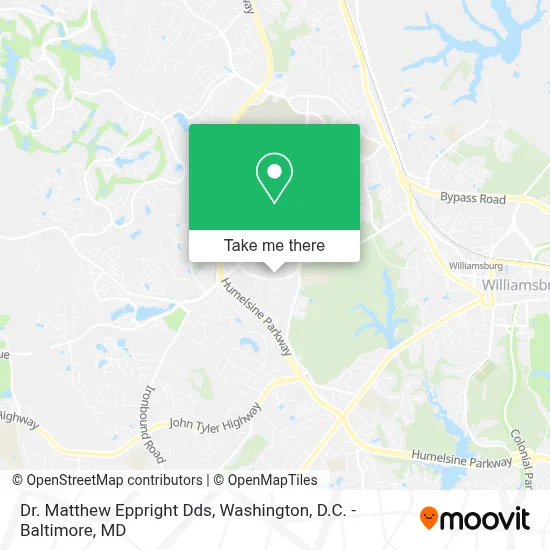 Dr. Matthew Eppright Dds map
