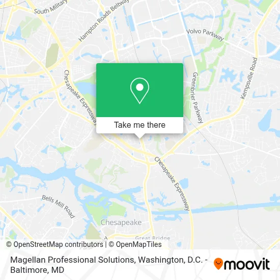 Magellan Professional Solutions map