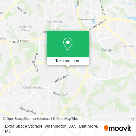 Extra Space Storage map