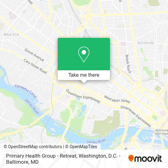 Primary Health Group - Retreat map