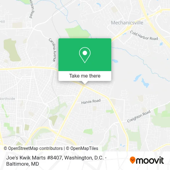 Joe's Kwik Marts #8407 map