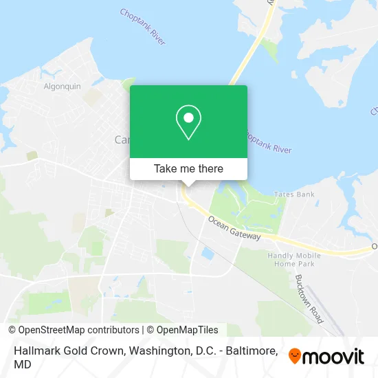 Hallmark Gold Crown map