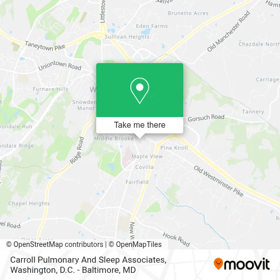Carroll Pulmonary And Sleep Associates map