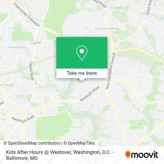 Kids After Hours @ Westover map
