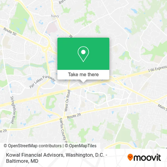 Kowal Financial Advisors map