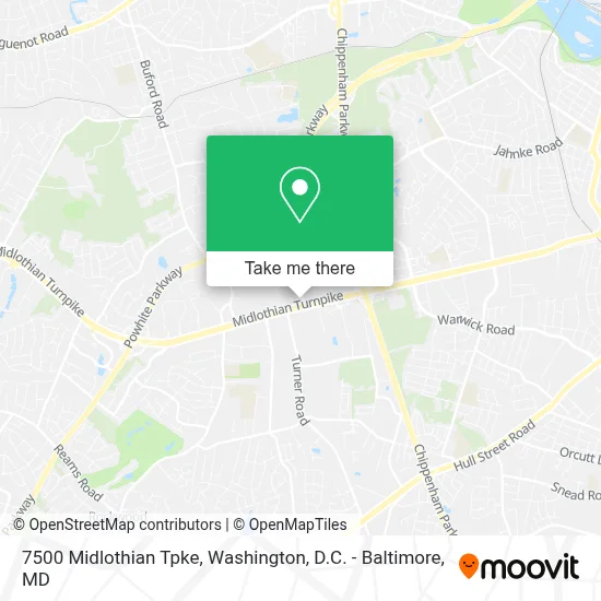 7500 Midlothian Tpke map