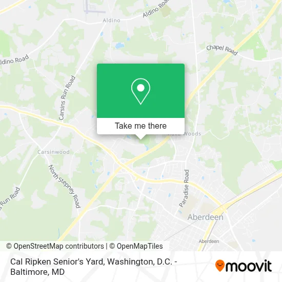 Cal Ripken Senior's Yard map