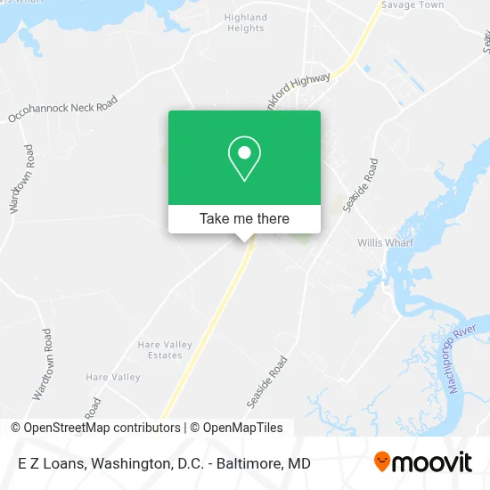 E Z Loans map