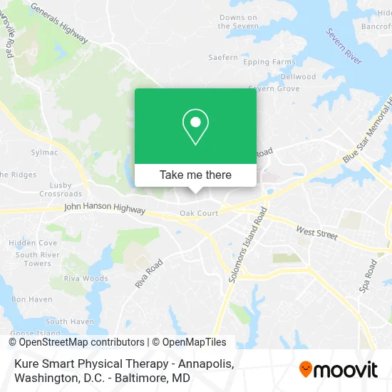 Kure Smart Physical Therapy - Annapolis map