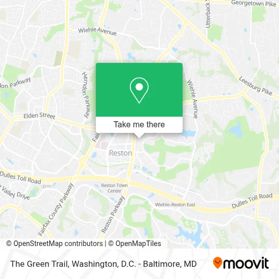 The Green Trail map