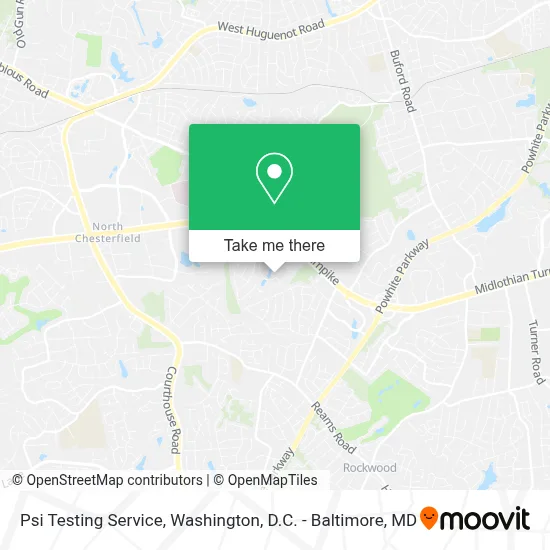 Psi Testing Service map