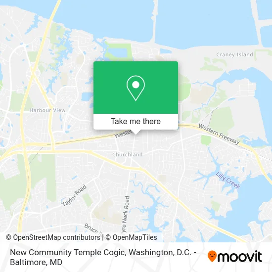 New Community Temple Cogic map