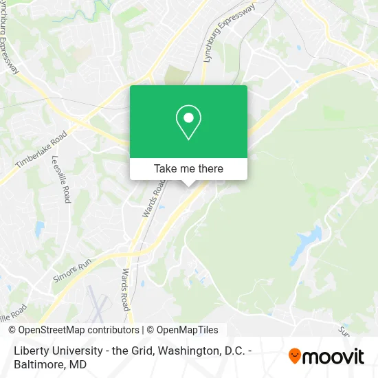 Liberty University - the Grid map