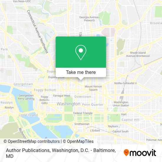 Author Publications map