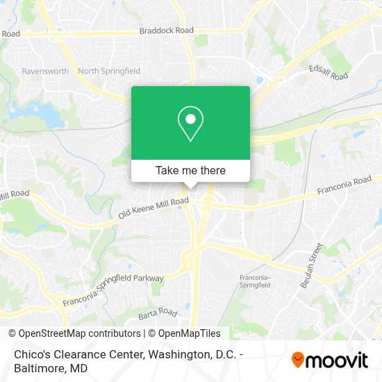 Chico's Clearance Center map