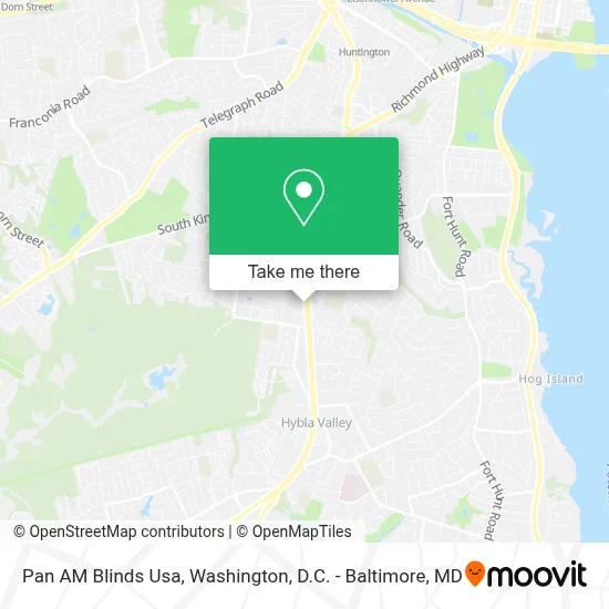 Pan AM Blinds Usa map