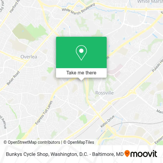 Bunkys Cycle Shop map