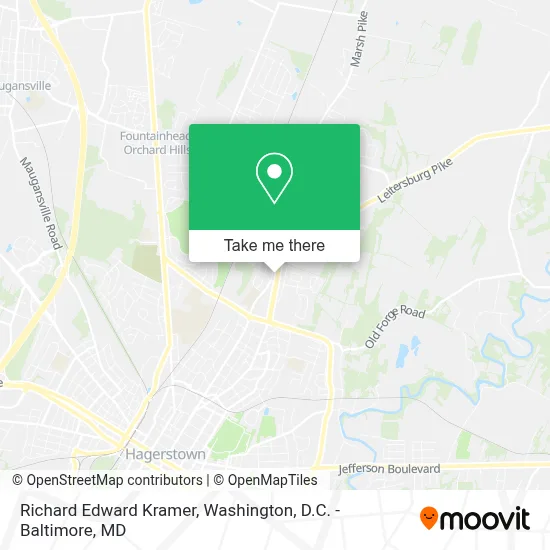 Richard Edward Kramer map