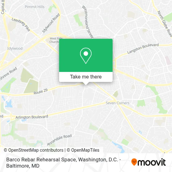 Barco Rebar Rehearsal Space map