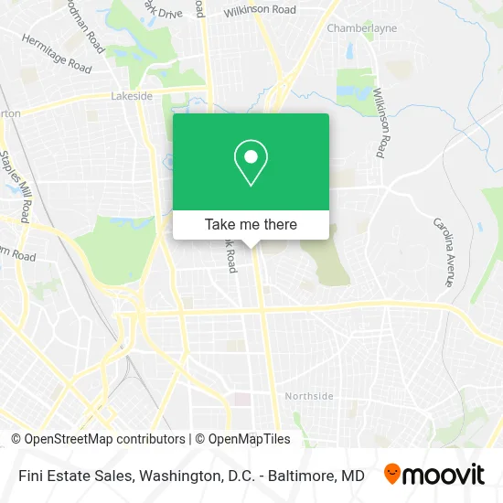 Fini Estate Sales map