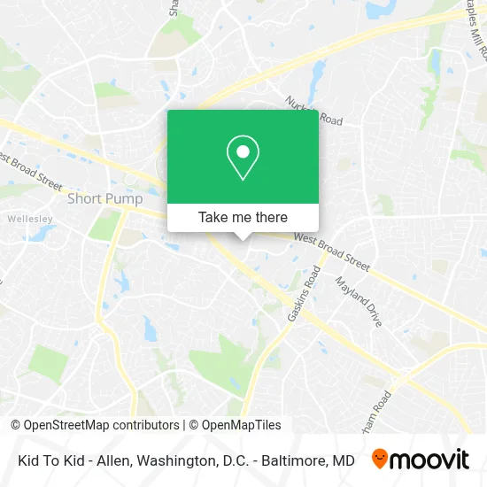 Kid To Kid - Allen map