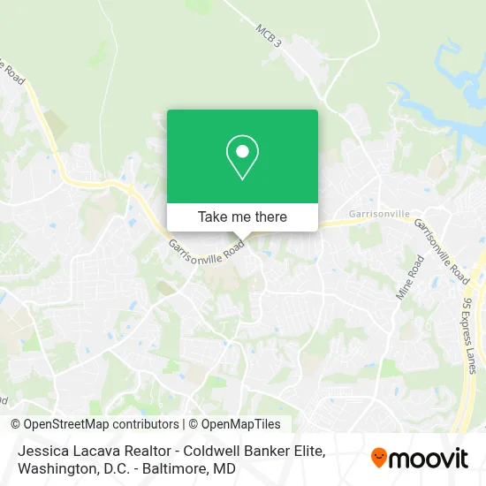 Jessica Lacava Realtor - Coldwell Banker Elite map