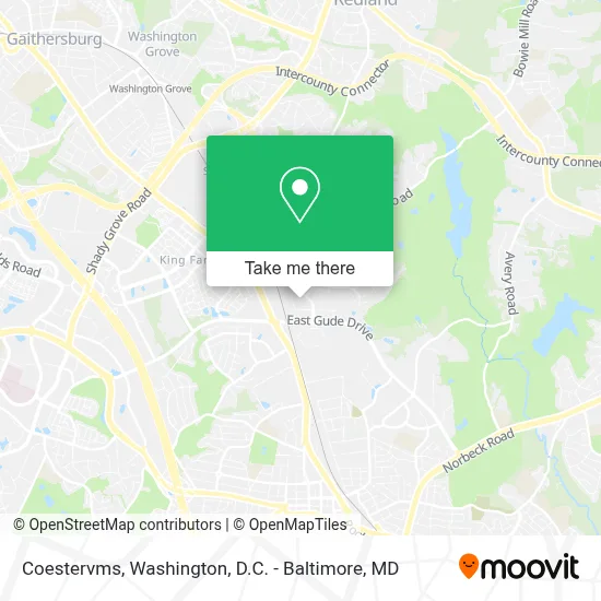 Coestervms map