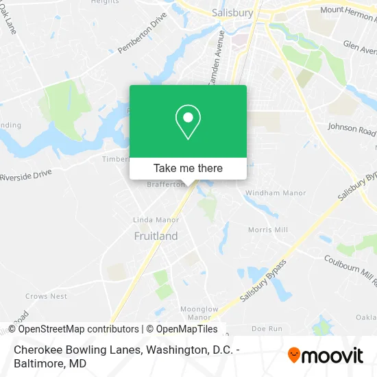 Cherokee Bowling Lanes map