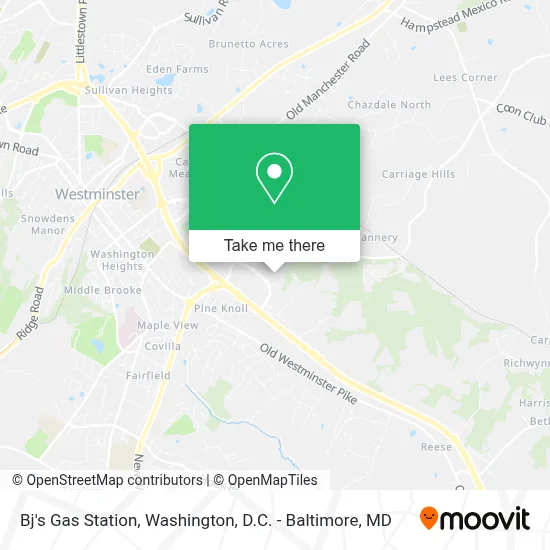 Bj's Gas Station map