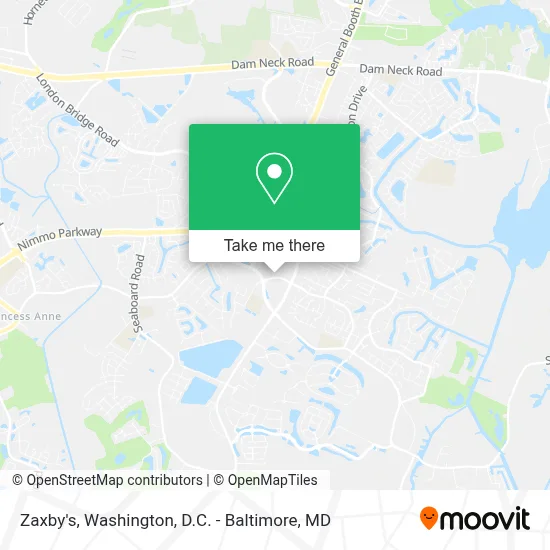 Zaxby's map