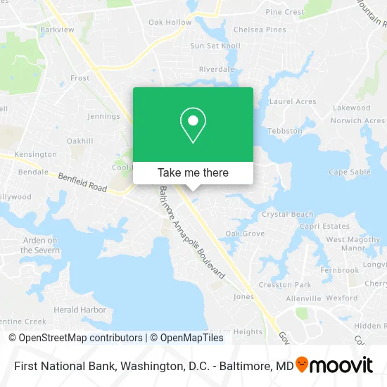 First National Bank map