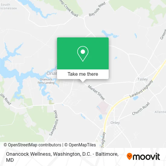 Onancock Wellness map