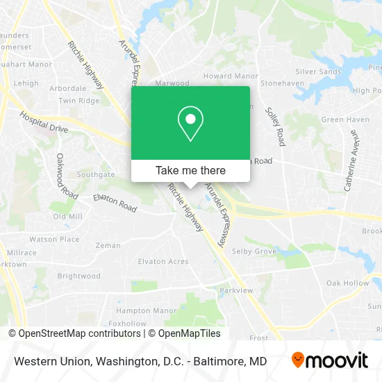 Western Union map