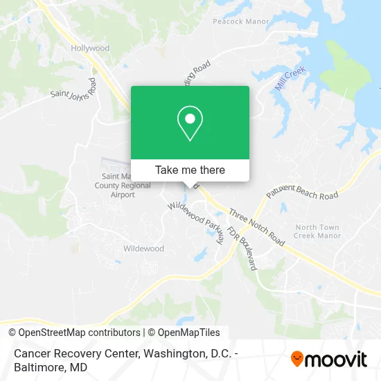 Cancer Recovery Center map