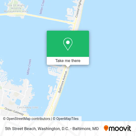 5th Street Beach map