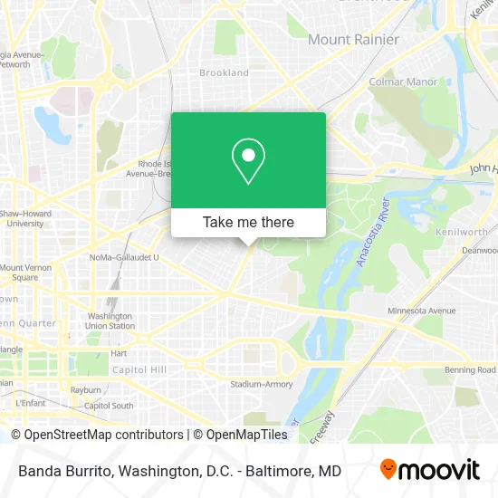 Banda Burrito map