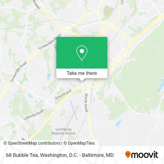 68 Bubble Tea map