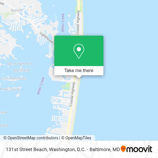 131st Street Beach map