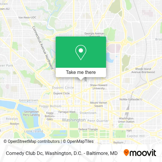 Comedy Club Dc map