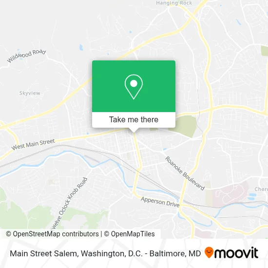 Main Street Salem map