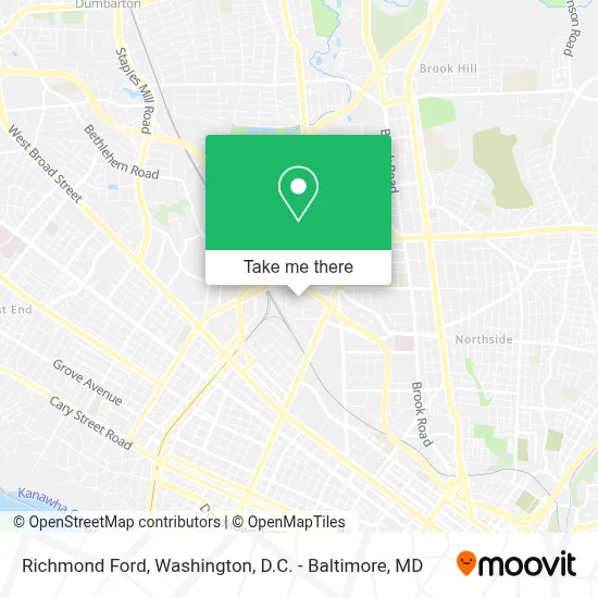 Richmond Ford map