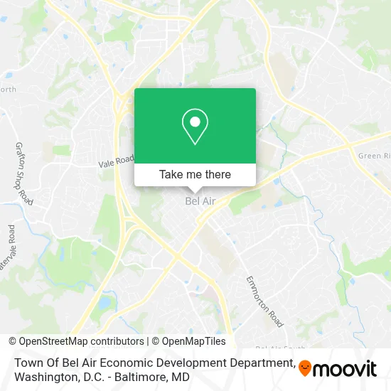Town Of Bel Air Economic Development Department map