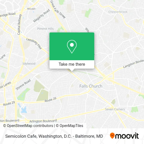 Semicolon Cafe map