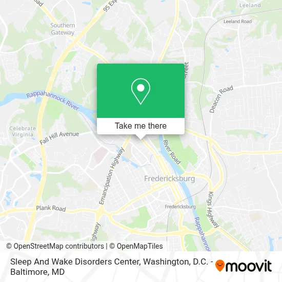 Sleep And Wake Disorders Center map
