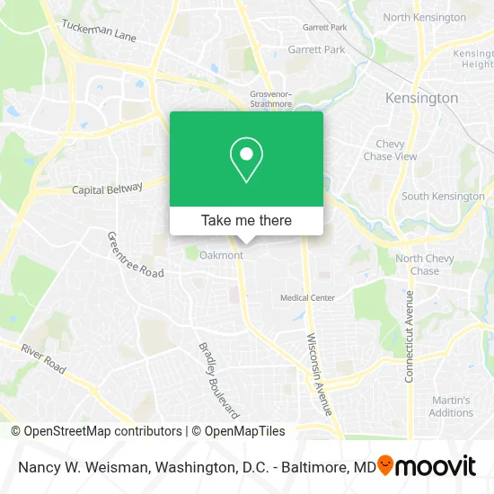 Nancy W. Weisman map