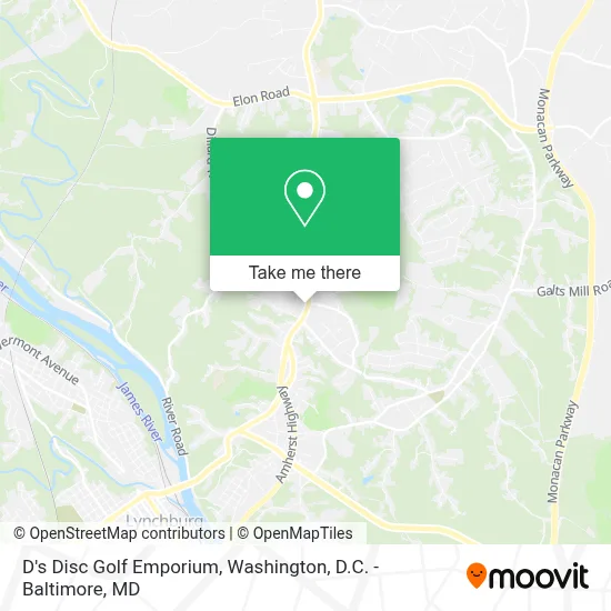 D's Disc Golf Emporium map