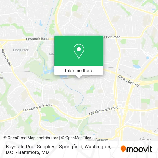 Baystate Pool Supplies - Springfield map
