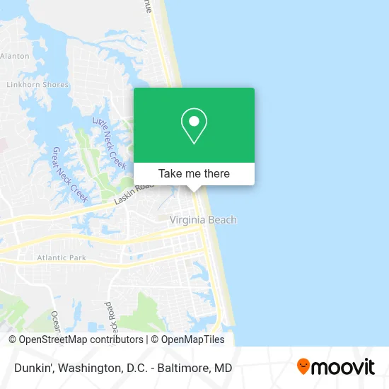 Dunkin' map