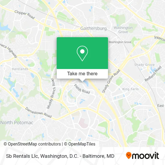 Sb Rentals Llc map